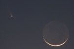 Comet Pan-STARRS and Moon